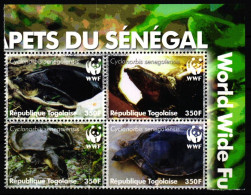 Togo 3337-3340 Postfrisch Als 4er Block, Schildkröten #JV389 - Togo (1960-...)