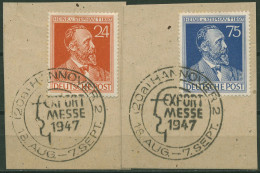 Alliierte Besetzung 1947 Heinrich Von Stephan 963/64 Sonderstempel Briefstücke - Usati