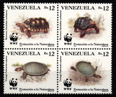 Venezuela 2729-2732 Postfrisch Als 4er Block, Schildkröten #JV458 - Venezuela