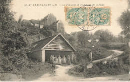 St Vaast Les Mello * 1906 * Le Lavoir * La Fontaine Et Le Château De La Folie * Laveuses Lavandières Blanchisseuses - Other & Unclassified