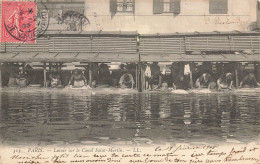 Paris * 1905 * Le Lavoir Sur Le Canal St Martin * Laveuses Lavandières Blanchisseuses - Autres & Non Classés
