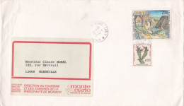 Monaco -1975--lettre MONTE-CARLO  Pour MARSEILLE-13...timbres  ..cachet  17-2-1975 - Brieven En Documenten