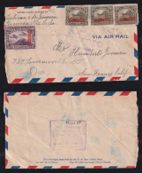 Nicaragua 1935 Airmail Cover Overprint Stamps GRANADA X SAN FRANCISCO USA - Nicaragua
