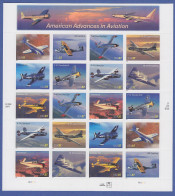 USA 2005: American Aviation , Mi.-Nr. 3944-53  20 Werte Im Folienbogen ** - Altri & Non Classificati