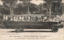Paris 18ème * Les Auto Cars MONTMARTRE TOURISTE 27 Rue Ordener * Montmartre Autobus Autocar Car Bus - Distrito: 18
