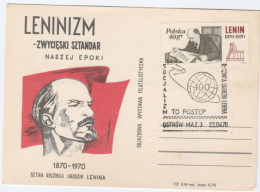 1970 OSTROW Poland LENIN Special FDC Cover Stamps Card - Lenin