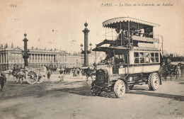 Paris 8ème * 1906 * Un Autobus , Place De La Concorde * Autocar Bus Car - District 08