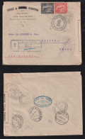 Salvador 1917 Registered Censor Cover To Brugg Switzerland - Salvador