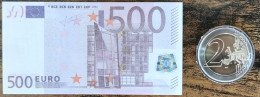 Réplique Billet 500 Euro - Réplique Petite Taille 8x4,1cm - 500€ - 500 Euro