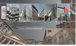 2011 Belgium Courthouses Architecture Law Justice Miniature Sheet Of 5 MNH @ BELOW FACE VALUE - Ungebraucht