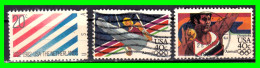 ESTADOS UNIDOS – USA – ( UNITED STATES ESTADOS ) –  3 DE SELLOS  DIFERENTES AÑOS Y VALORES - Used Stamps