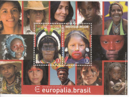 2011 Belgium Indigenous Peoples Europalia Brazil Miniature Sheet Of 2 MNH @ BELOW FACE VALUE - Ongebruikt