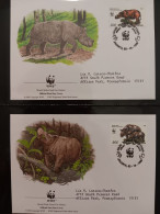 O) 1996 INDONESIA, WWF  -WORLD WILDLIFE FUND, RHINOCEROS SONDAICUS,  FDC XF - Indonesia