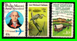 ESTADOS UNIDOS – USA – ( UNITED STATES ESTADOS ) –  3 DE SELLOS  DIFERENTES AÑOS Y VALORES - Used Stamps