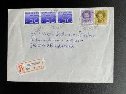 NETHERLANDS 1985 REGISTERED LETTER GROOTEGAST TO UTRECHT 01-10-1985 NEDERLAND - Brieven En Documenten