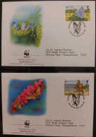 O) 1997 GUERNSEY,  WWF  - WORLD WILDLIFE FUND, INSECTS - BUTTERFLIES, MOTHS, HOLLY BLUE, HUMMILGBIRD HAWK MOTH,  HONG KO - Guernesey