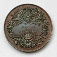 Ancienne Medaille Old Medal RARE De Braemt 1849 SPQG Societe Des Melomanes - Concours De Chant D'Ensemble 8e Prix Arems - Other & Unclassified
