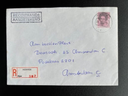 NETHERLANDS 1984 REGISTERED LETTER HERPEN TO AMSTERDAM 26-03-1984 NEDERLAND - Storia Postale