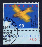 Suisse // Schweiz // Svizzera // 2000-2009 // 2001 Aéroclub De Suisse,  Oblitéré No.1016 - Used Stamps