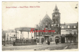 Eigenbrakel Braine-l'Alleud Grand Place Hôtel De Ville René Berger 1909 CPA Rare Animée - Braine-l'Alleud