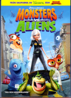DVD - Monsters Vs Aliens *as New* - Dibujos Animados