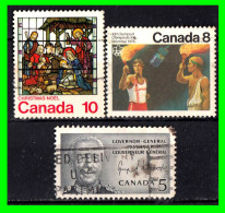 AMERICA - CANADA – 3 SELLOS DE DIFERENTES AÑOS Y VALORES - Used Stamps