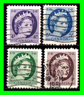 AMERICA - CANADA – 4 SELLOS DE DIFERENTES AÑOS Y VALORES - Used Stamps