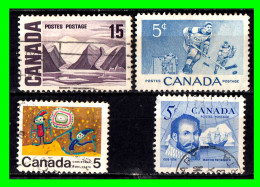 AMERICA - CANADA – 4 SELLOS DE DIFERENTES AÑOS Y VALORES - Used Stamps