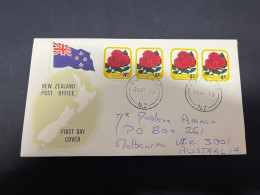 5-4-2024 (1 Z 7) New Zealand (1979 Cover) Roses  (FDC Posted To Australia - Melbourne - VIC) - FDC