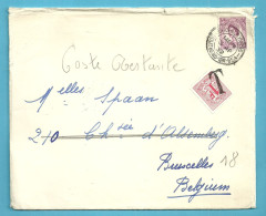 Brief Verzonden Van "SHOEBURYNESS / GB" Naar "Poste Restante BRUXELLES" , Zegel 859 Met T-stempel Aangebracht  (B817 - Storia Postale