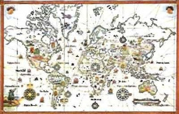Portugal ** & Postal, Map Of Discoveries, Ed. Navy Museum (77761) - Carte Geografiche