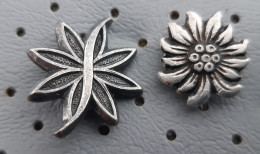 Edelweiss Mountain Flower Mountaineering, Alpinism Flowers Vintage Pins - Alpinisme, Beklimming