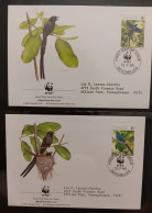 O) 1996 SEYCHELLES, WWF - WORLD WILDLIFE FUND, BIRDS - BLACK PARADISE FLYCATCHER, FDC XF - Seychelles (1976-...)