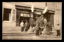 54 - CIREY - SOLDATS DEVANT LE MAGASIN GEORGEL-RISTROPH ET CIE BRODERIES - CARTE ALLEMANDE - Cirey Sur Vezouze