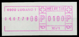 SCHWEIZ SCHALTERFREISTEMPEL Nr SFS1979 LUGANO Ungebraucht X7E6502 - Automatic Stamps