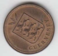 Guernsey Coin 2 Double 1902 - Condition Extra Fine - Guernsey