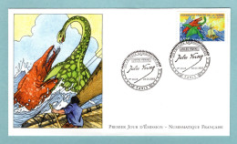 FDC France 2005 - Jules Vernes Voyage Au Centre De La Terre - YT 3791 Paris - 2000-2009