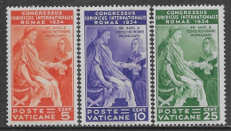 Vaticano Vatican 1935 Congresso Giuridico 3val Sa N.41-43 Nuovi MH * - Nuevos