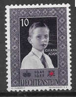 LIECHTENSTEIN  1955  ANNIVERSARIO DELLA CROCE ROSSA  NAZIONALE  UNIF. 300  MLH VF - Ongebruikt