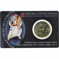 Vatican, 50 Euro Cent, Pape François, Coin Card.FDC, 2016, Rome, Or Nordique - Vatikan