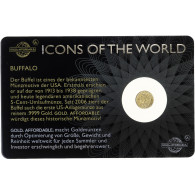 Rwanda, 10 Francs Rwandais, 1/200 Oz, Buffalo, 2015, Or, FDC - Rwanda