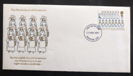 GREAT BRITAIN, Uncirculated FDC « THE TWELVE DAYS OF CHRISTMAS », 1977 - Storia Postale