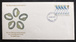 GREAT BRITAIN, Uncirculated FDC « THE TWELVE DAYS OF CHRISTMAS », 1977 - Lettres & Documents