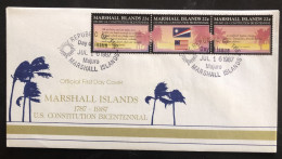 MARSHALL ISLANDS, Uncirculated FDC « U.S. CONSTITUTION BICENTENNIAL », 1987 - Marshalleilanden