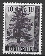 LIECHTENSTEIN  1957  ALBERI E ARBUSTI  UNIF. 319 MLH VF - Unused Stamps