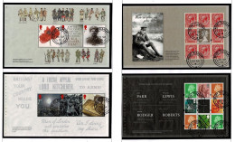 Great Britain 2014 The Great War 1914  Set Of 4 Minisheets Used - Gebruikt