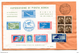 Aviazione 1947/1948 - Lotto Di Sei Buste Affrancate Con Erinnofili - Poste Aérienne