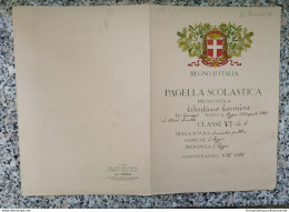 Bs19 Foggia Pagella Fascista Ministero Dell'educazione Nazionale 1928 - Diploma's En Schoolrapporten