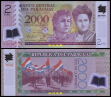 Paraguay 2000 Guaranies 2023/2024, Polymer, New Date And New Signatures, UNC - Paraguay