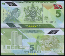 Trinidad And Tobago 5 Dollars, (2020), AA Prefix, Polymer, UNC - Trinidad Y Tobago